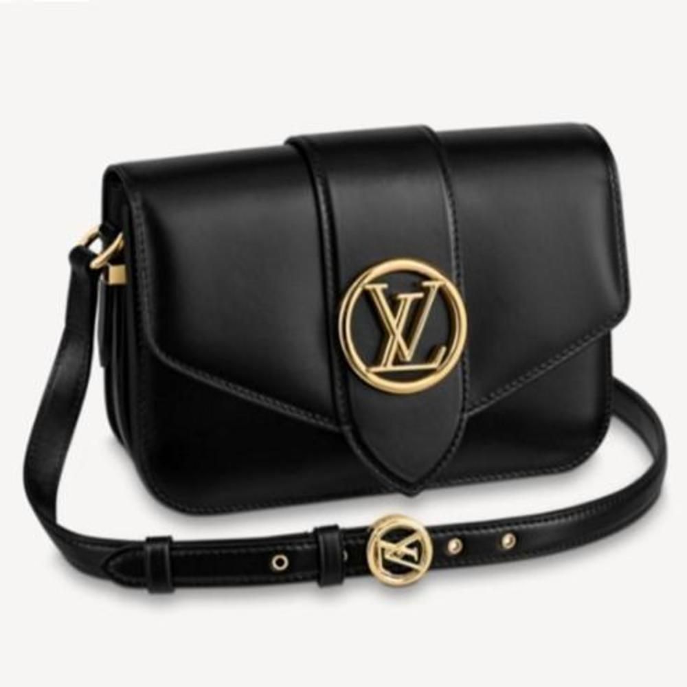 Louis Vuitton Pont Neuf Shoulder Bag Black